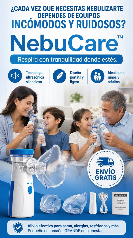 NebuCare™ | Respiración más libre donde y cuando lo necesites