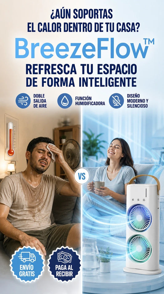 BreezeFlow™ | Refresca tu hogar con aire fresco, humidificado y más confortable