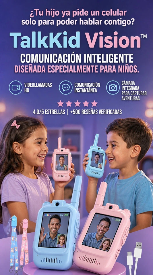 TalkKid Vision™ | Comunicación segura y diversión sin límites