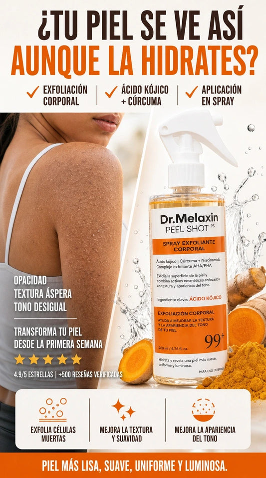 DrMelaxin™ Peel Shot — Exfoliación inteligente para una piel más uniforme