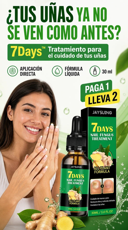 7DAYS - Tratamiento de 7 días para cuidar tus uñas y devolverles una apariencia más limpia y saludable